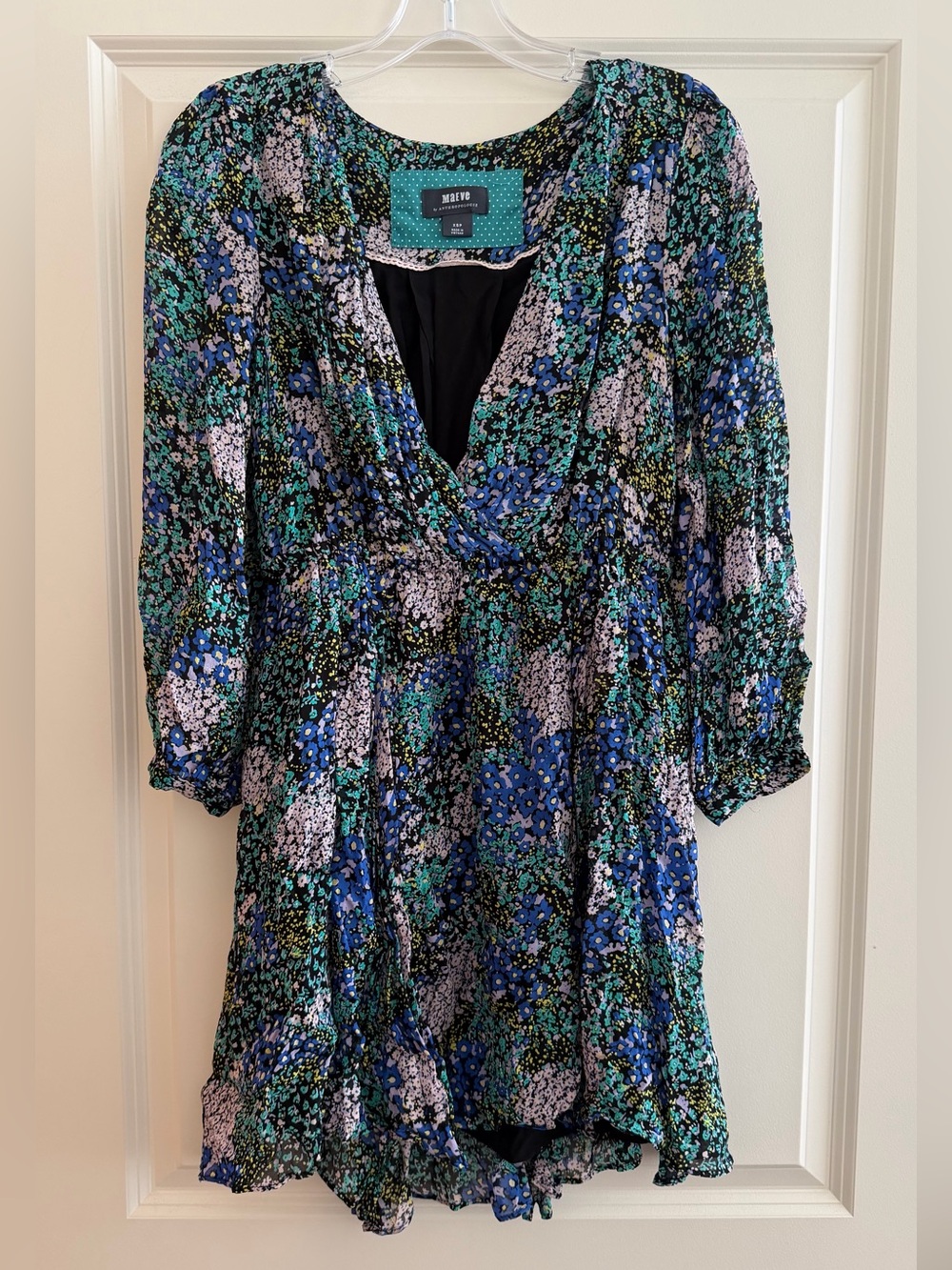 Maeve by Anthropologie Carolyn Floral Lined Dress Petite
